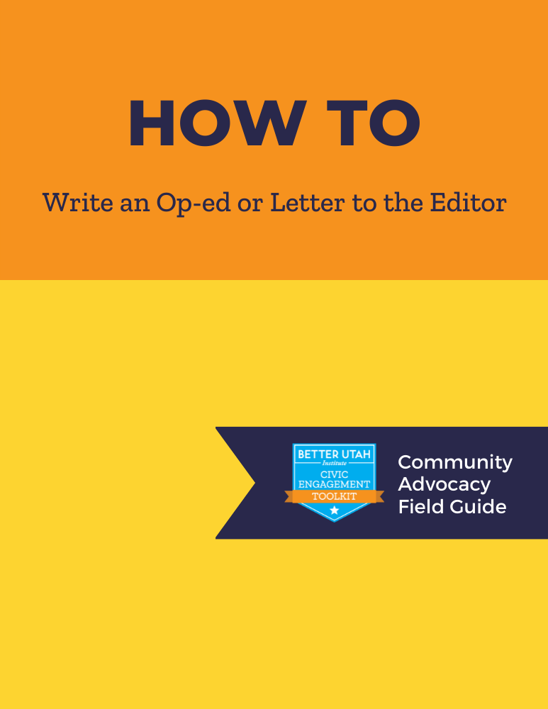 How to write an OP-Ed or Letter to the Editor